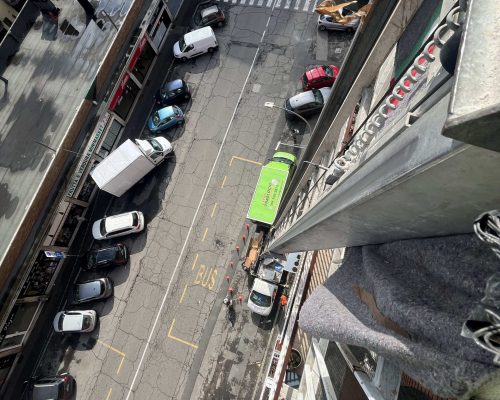 scala aerea durante un intervento a Limbiate e Monza Brianza